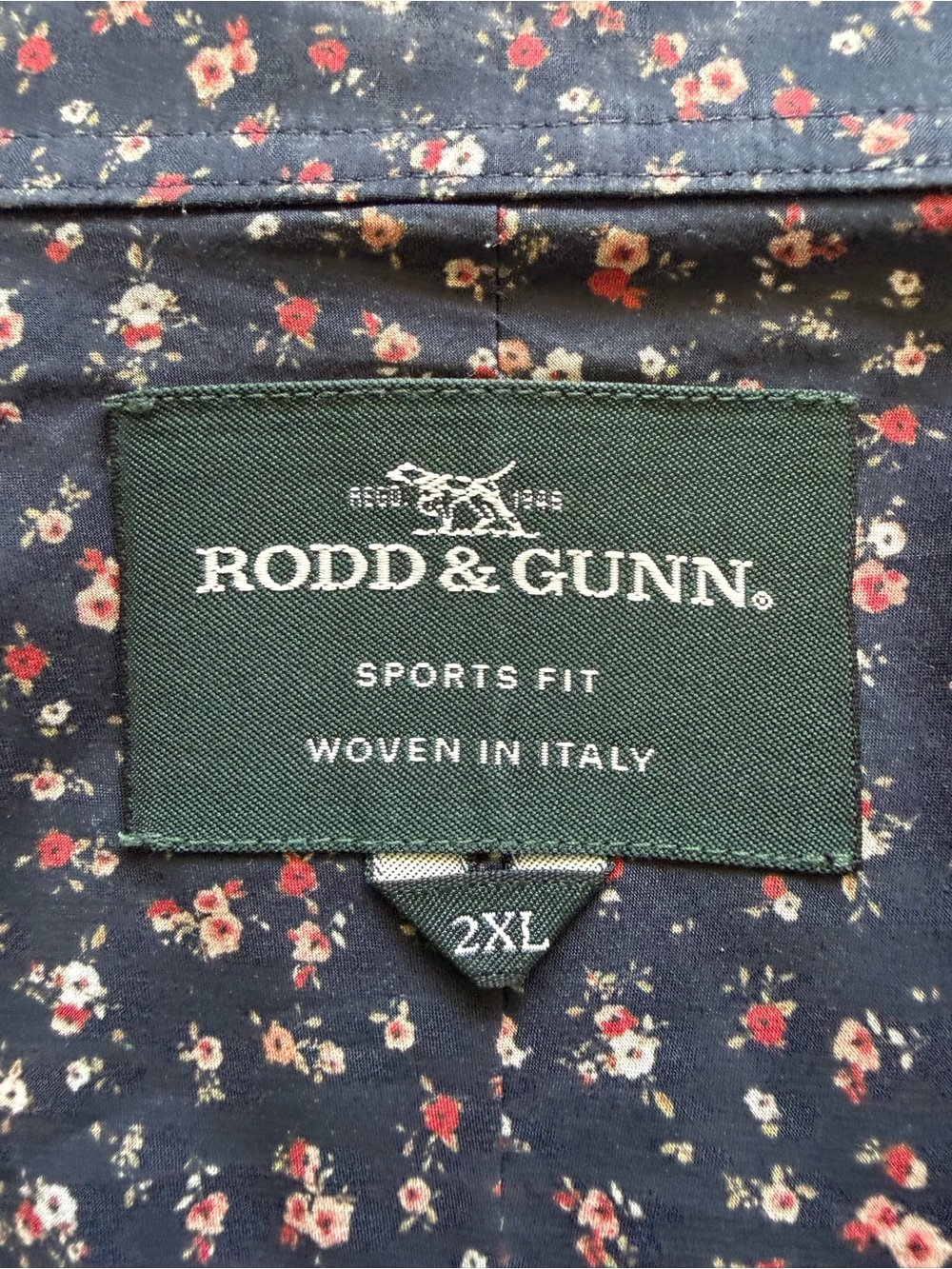 Rodd & Gunn & Thomas Mason Floral Shirt 2xl Woven in Italy